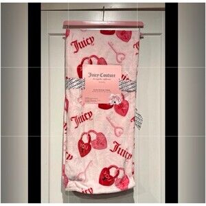 Juicy Couture Heart Lock Blanket